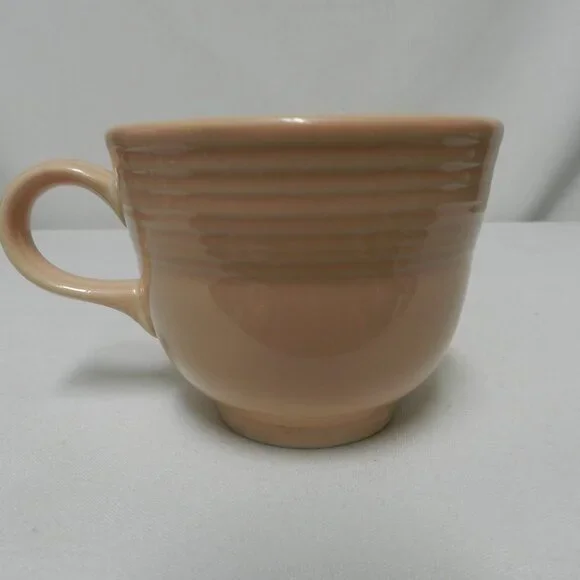 Fiesta Homer Laughlin stoneware Peach Apricot cup mug - Picture 5 of 10